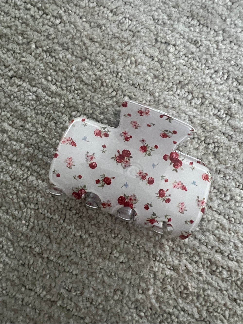 Parke x Target floral White Hair Claw Clip